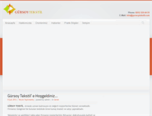 Tablet Screenshot of gursoytekstil.com
